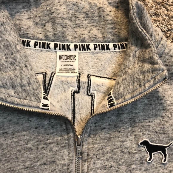 ✨PINK grey short sweatshirt✨ - Picture 2 of 3